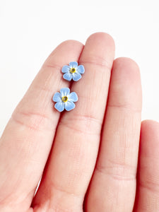 Forget-me-not Flower Stud