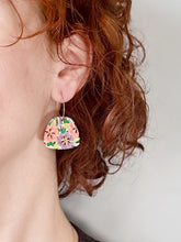 Load image into Gallery viewer, Neon Spring Large Hoop Earrings
