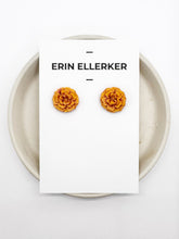 Load image into Gallery viewer, Marigold Flower Stud Earrings (Medium)
