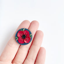 Load image into Gallery viewer, Poppy Circle Brooch
