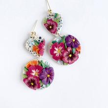 Load image into Gallery viewer, Speckled Bouquet Large Dangle Earrings
