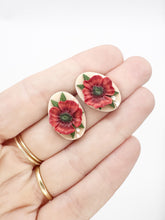 Load image into Gallery viewer, Poppy Oval Stud Earrings
