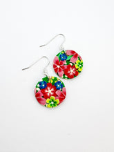 Load image into Gallery viewer, Jardin Vert Circle Dangle Earrings
