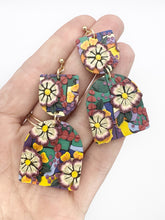 Load image into Gallery viewer, Fall Kaleidoscope Large Dangle Earrings
