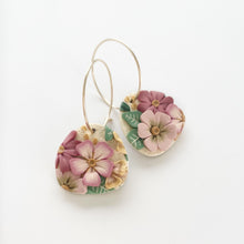 Load image into Gallery viewer, Autumn Pastels Hoop Earrings
