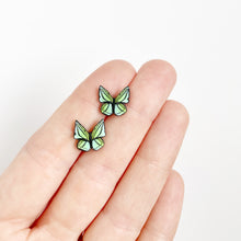 Load image into Gallery viewer, Butterfly Stud in Green/Blue
