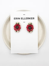 Load image into Gallery viewer, Poppy Oval Stud Earrings
