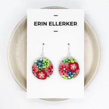 Load image into Gallery viewer, Jardin Vert Circle Dangle Earrings
