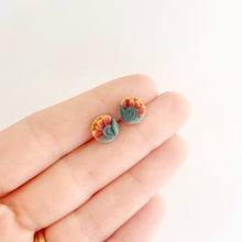 Load image into Gallery viewer, Marigold Mini Circle Stud Earrings
