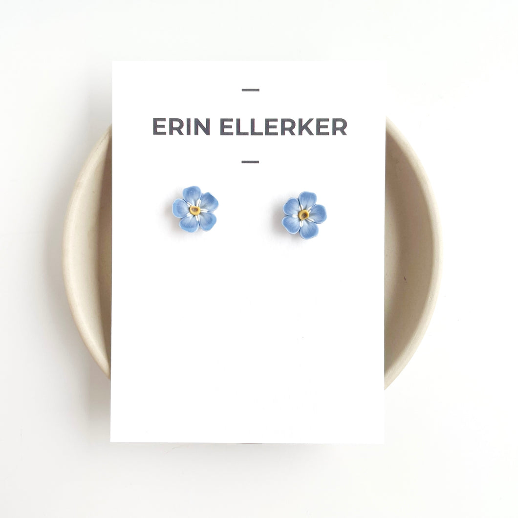 Forget-me-not Flower Stud
