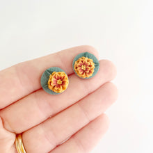 Load image into Gallery viewer, Marigold Circle Stud Earrings
