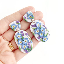 Load image into Gallery viewer, Forget-me-not Large Dangle Earrings
