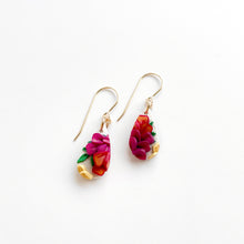 Load image into Gallery viewer, Vibrant Petals Small Dangle Earrings

