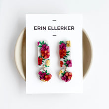 Load image into Gallery viewer, Vibrant Petals Long Dangle Studs
