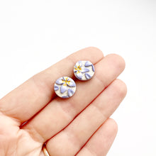 Load image into Gallery viewer, Baby Bluets Circle Stud Earrings
