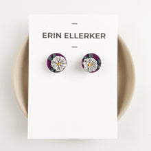 Load image into Gallery viewer, Royal Garden Circle Stud Earrings
