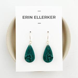 Green Monochrome Essentials Small Dangle Earrings