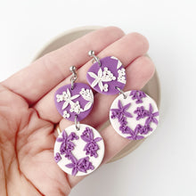 Load image into Gallery viewer, Sunday Brunch in Violet Large Dangle Earrings
