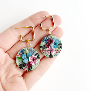 Wild Posy Large Dangle Earrings