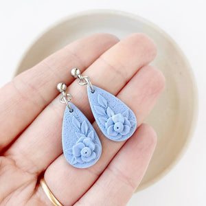 Blue Monochrome Essential Small Dangle Earrings