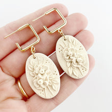 Load image into Gallery viewer, Ivory Monochrome Essentials Large Dangle Earrings
