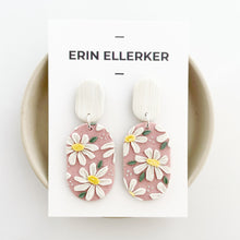 Load image into Gallery viewer, Daisy Large Dangle Earrings in Pink
