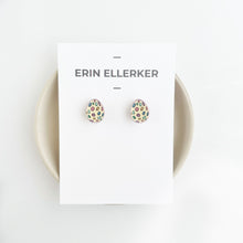 Load image into Gallery viewer, Colour Pop Polkadots Mini Egg Stud
