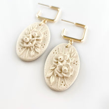 Load image into Gallery viewer, Ivory Monochrome Essentials Large Dangle Earrings
