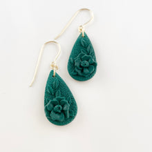 Load image into Gallery viewer, Green Monochrome Essentials Small Dangle Earrings

