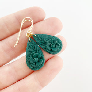 Green Monochrome Essentials Small Dangle Earrings