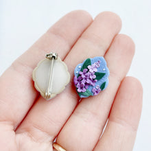 Load image into Gallery viewer, Small Lilac Brooch
